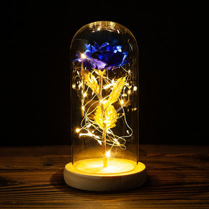 Rose LED Light Flower In Glass